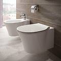 vaso wc sospeso connect air sedile incluso p 54 x l 36. 5 x h 34 cm bianco