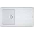 lavello integrato 1 vasca con gocciolatoio laterale destro o sinistro boston l 86 x l 50 cm bianco