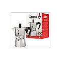 moka express 4 tazze manico anti scottatura adatta a piani cottura gas 190 ml alluminio