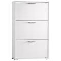 scarpiera 3 ante l 65 x h 112 x p 28 cm 10 paia bianco