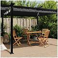 - gazebo giardino con tetto retrattile antracite 3x6 m alluminio