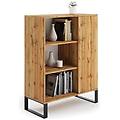 - fondi mobile libreria cassettiera soppalco scaffale industriale rovere wotan