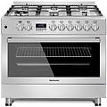 - cucina elettrica kwge-k90-6 top chef 6 fuochi a gas forno elettrico multifunzione termoventilato