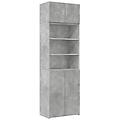 - armadietto grigio cemento 70x42 5x225 cm in truciolato