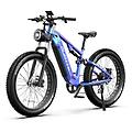 bicicletta elettrica e26 48v 750w batteria 20ah idraulica full suspension