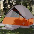 - tenda da campeggio a cupola 4 persone arancione impermeabile