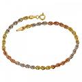 bracciale da donna oro giallo bianco rosa 803321704538