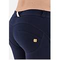 pantaloni push up wr. up 7/8 superskinny cotone organico blu navy donna extra large