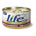 life cat natural lattine 85 gr tonno con aragosta confezione da 24 pezzi cibo umido per gatti 1&deg;