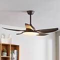 kajima ventilatore soffitto led marrone
