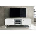 milanihome. it mobile tv porta tv abete spazzolato cm 160x45x55 h bianco per i bianco 160 x 55 x 45