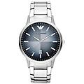 - orologio uomo ar2472 in acciaio color argento e cassa color blu sfumata modello classic