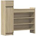 - scarpiera rovere sonoma 100 5x28x100 cm in legno multistrato