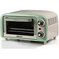 forno elettrico vintage 3919 verde 10l 800w doppio vetro termostato 90-230&deg;c