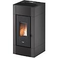 stufa a pellet cristal 9 antracite 8 5 kw ad aria con wifi