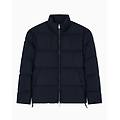 full zip quilted nylon down jacket