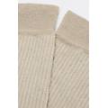 calze lunghe in cotone a costine donna avorio tu