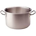 pentole casseruola alta in acciao inox per induzione due maniglie diam. 28cm
