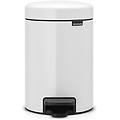 pedal bin newicon pattumiera a pedale 3 litri bianco