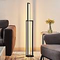 led piantana hylda 123 cm nero alluminio