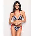 costume a triangolo push up sailor / righe / 3 righe