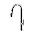 PAFFONI4 paffoni miscelatore monocomando per lavello con doccetta estraibile serie chef ch185cr cromato