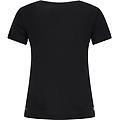 t-shirt in tessuto tecnico con piccolo logo in tono colore nero donna extra small