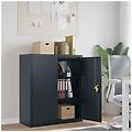 - armadio classificatore antracite 90x40x105 cm in acciaio