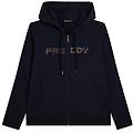 FREDDY felpa da donna con zip. cappuccio e banda logata