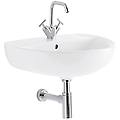 lavabo colibr&igrave; 55 cm monoforo sospeso bianco lucido