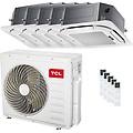 condizionatore cassetta 4 vie serie s penta split 9000+9000+12000+12000+12000 btu inverter a++ wifi