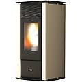 stufa a pellet idro termo focus plus 21 kw avorio