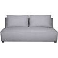 poltrona 2 posti design in tessuto grigio chiaro pluriel