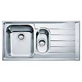 lavello 1 vasca e mezza (100 4x51 4cm) nex 251 dx neptune inox spazzolato 127 0059 658