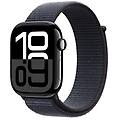 watch series 10 serie 10 gps 46mm cassa in alluminio color jet black con sport loop