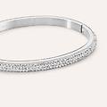bangle aura acciaio cristallo collezione aura bianco
