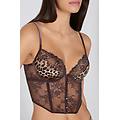reggiseno bra top imbottito classy animalier donna marrone tama&ntilde;o 2b