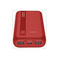 Cellularline Power Bank Essential 10000 Rosso
