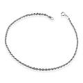 bracciale fune corda oro bianco 18 kt