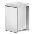 over porta bicchiere da appoggio satinato cromato codice prod b70410ss-van