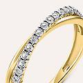 anello semi-eternity sophia oro giallo diamante collezione sophia misura 56 oro giallo