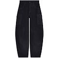 pantaloni cargo carrot fit in canvas