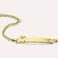 bracciale con targhetta holy oro giallo collezione holy oro giallo