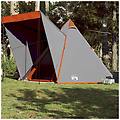 - tenda familiare tipi 6 persone grigia e arancione impermeabile
