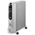radia-s easytronic interno nero bianco 2500 w riscaldatore ambiente elettrico a olio