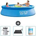 - piscina fuori terra in giro 305x305x76 cm blu include accessori coordinati cb80