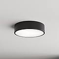 plafoniera cleo 300 nera sensore ip54 ø 30 cm metallo