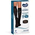 italsilva commerciale srl calza uomo sauber q-skin 70 denari antracite taglia m compressione