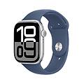 - watch series 10 gps + cellular 46mm alluminio-argento sport band denim s/m