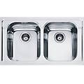 lavello 2 vasche (86x50cm) amx 620 armonia inox spazzolato 101 0021 587